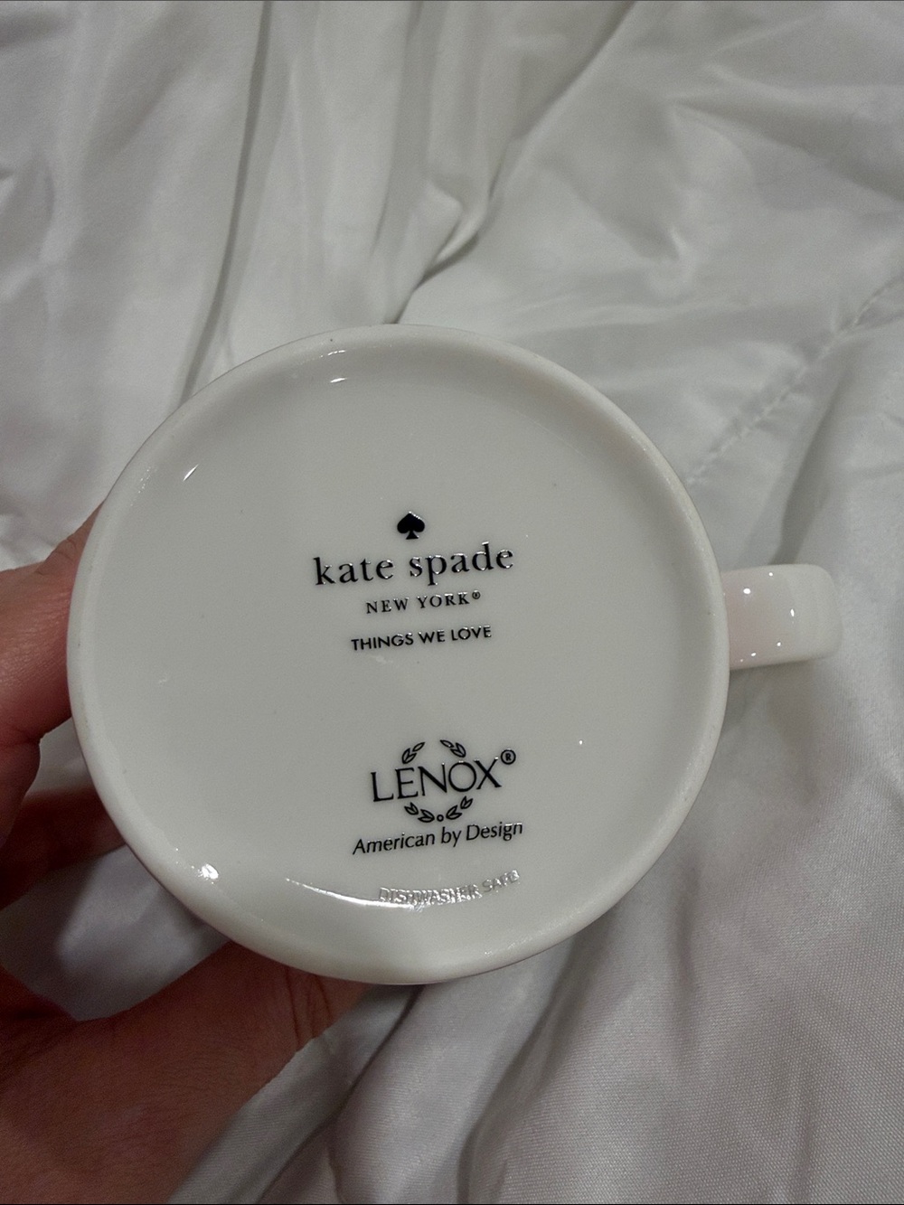 Kate Spade x Lenox 'Eat Cake For Breakfast' Ceramic Mug - Picture 2 of 7